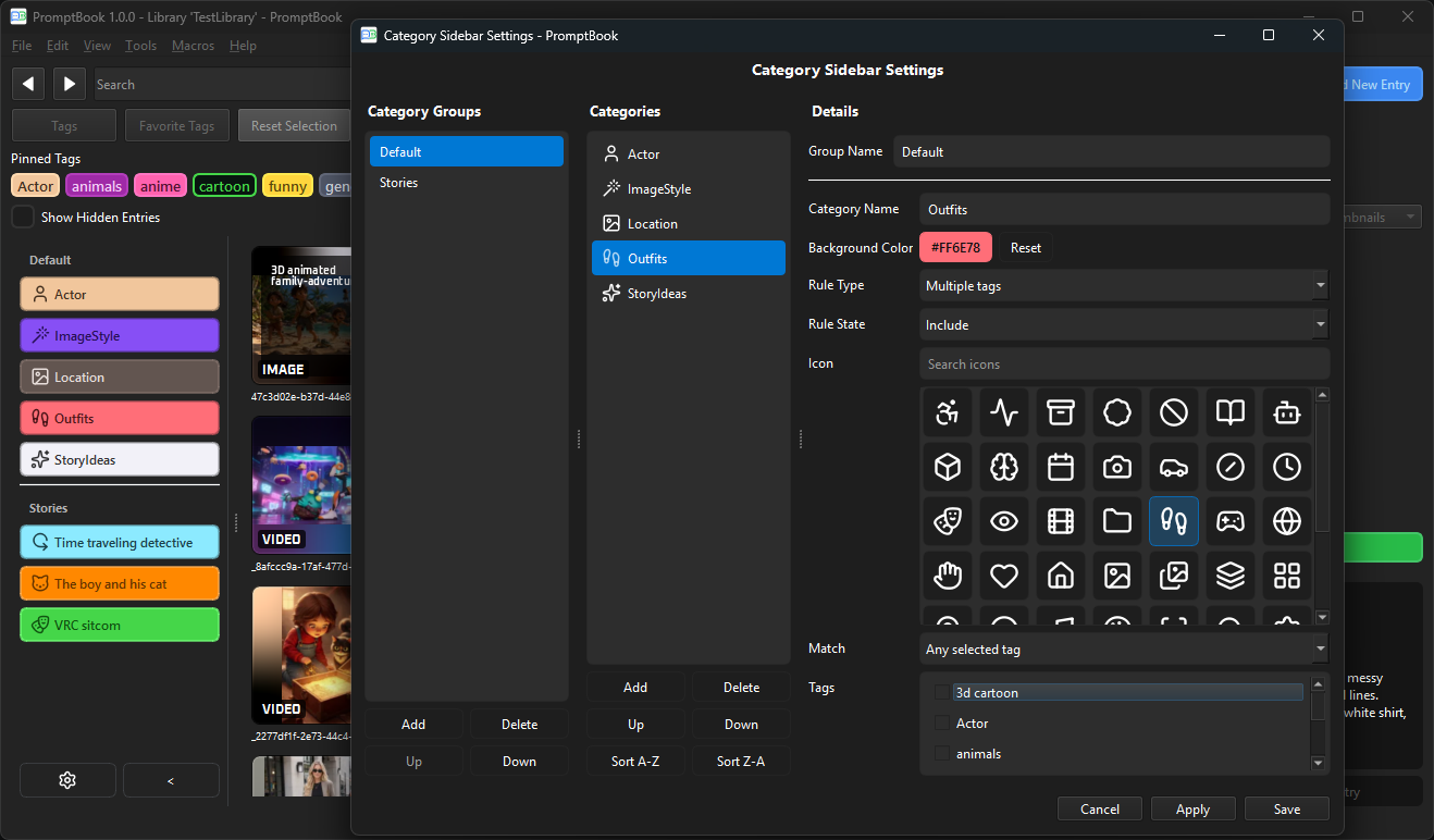 Show PromptBook workflow screenshot